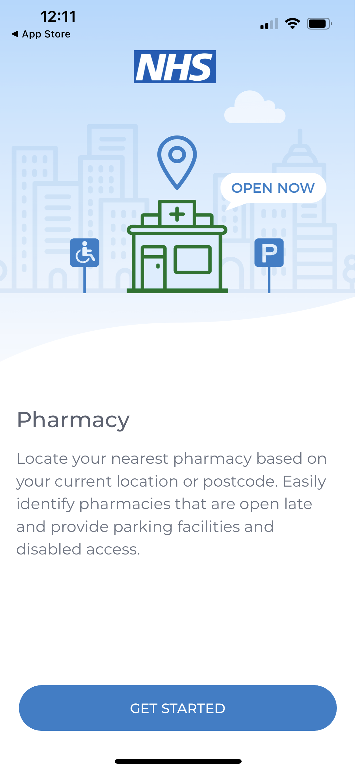 Pharmacy
Locate your nearest pharmacy based on your current location or postcode. Easily identify pharmacies that are open late and provide parking facilities and disabled access.